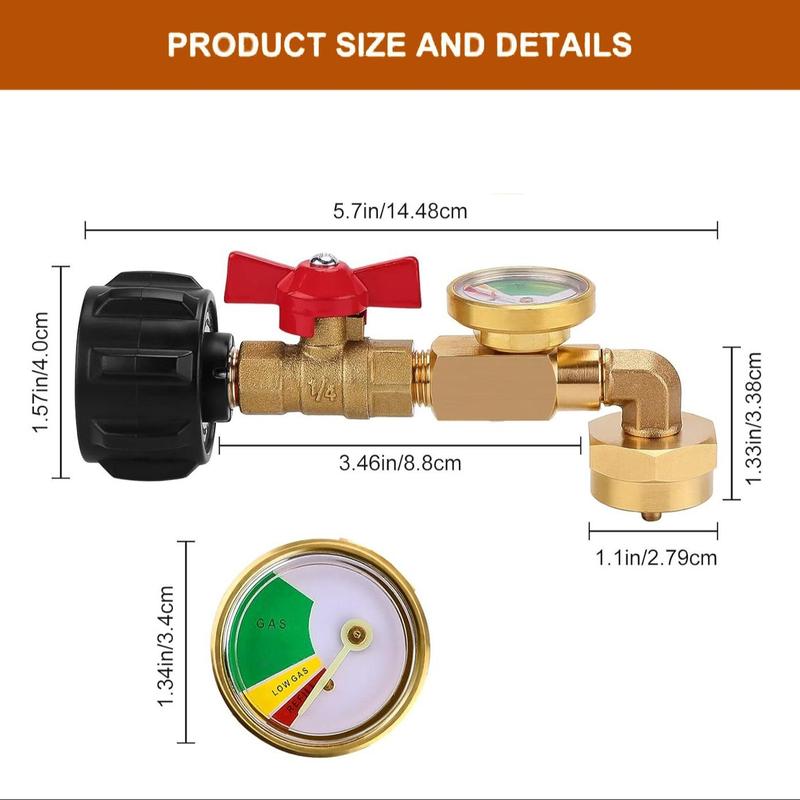 ✨ Top-Rated Propane Refill Elbow Adapter with Tank Gauge