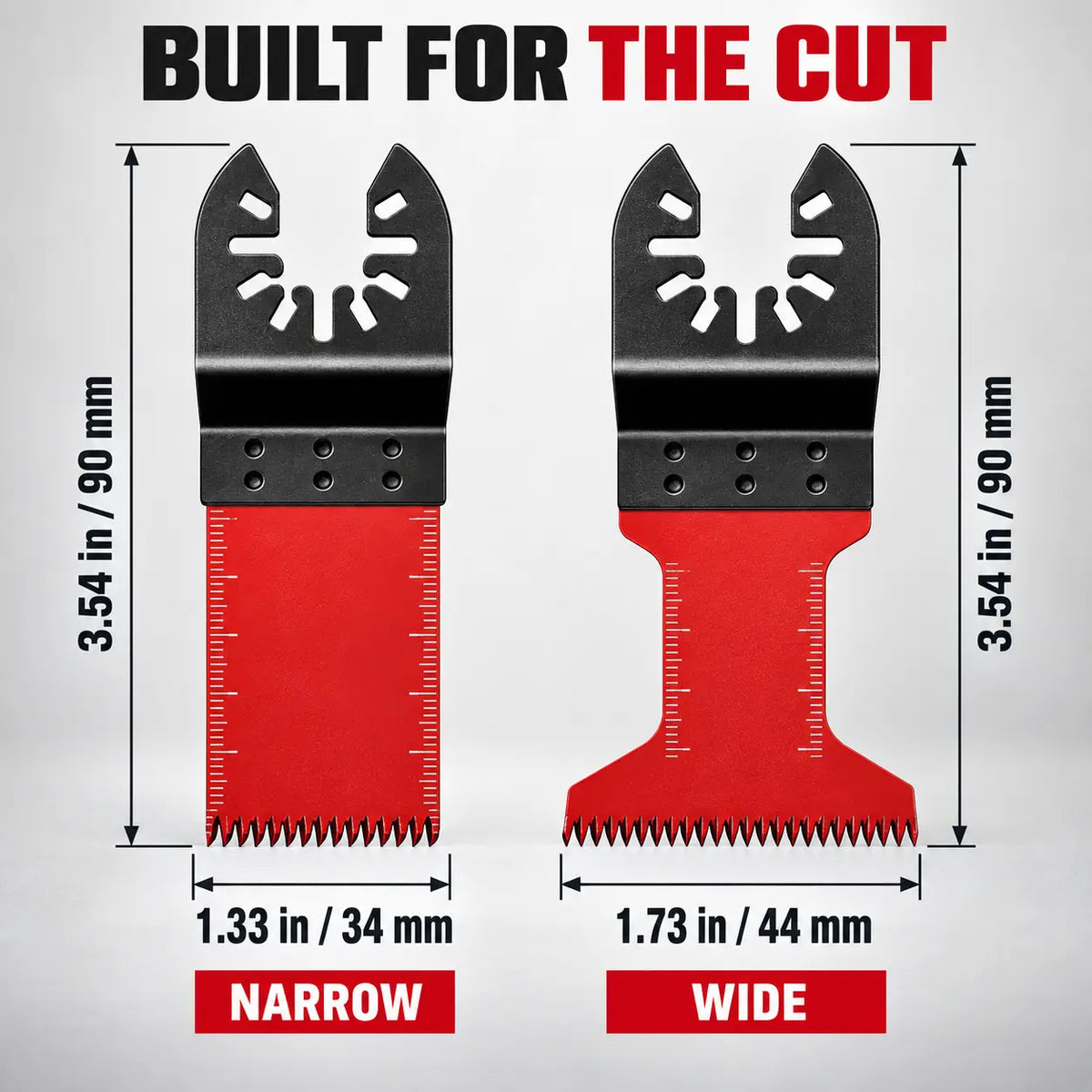 Japanese-Tooth Oscillating Multi-Tool Blades — Universal Quick-Fit