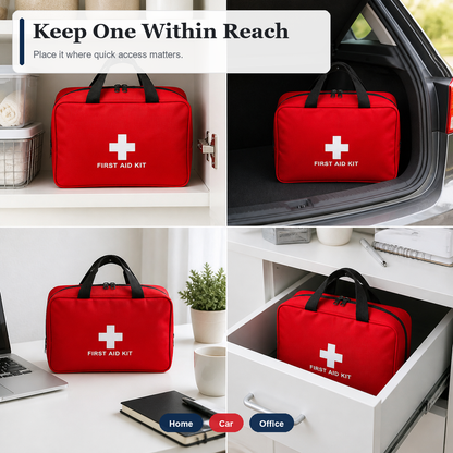 All-in-One Waterproof Emergency Medical Kit for Travel and Everyday Safety