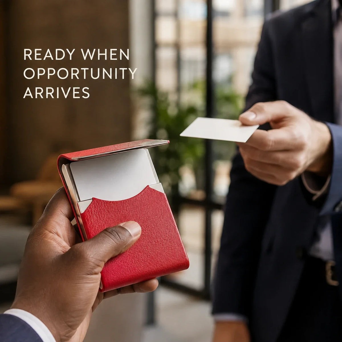 Slim Magnetic Business Card Holder
