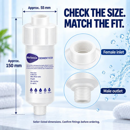 Inline Water Filter Cartridge