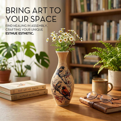 3D Puzzle Vase for Adults, Jigsaw Puzzle Vase for Flower
