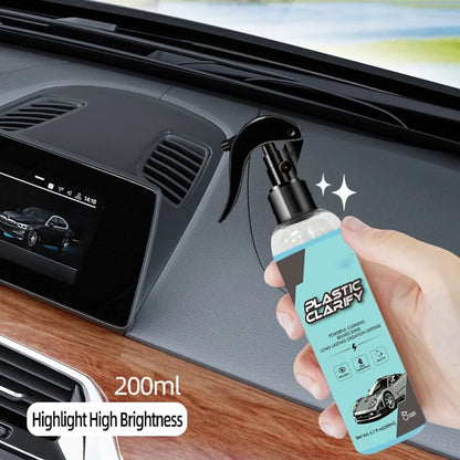 🔥 Car Plastic Restorer, Quick Polish for Color Restoration & Protection on Car Panels, Tires & Dashboards, Easy to Use, Long-Lasting Protection, Car Detailing Products 🚗✨