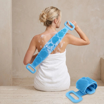 Silicone Bath Brush – Double-Sided Exfoliating Back Scrubber