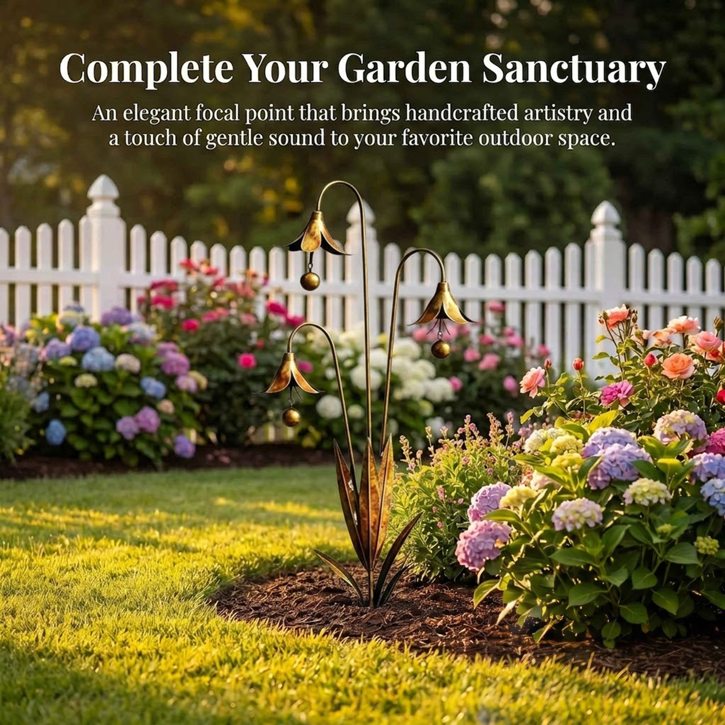 🔥 Limited-Time 50% Off! Blue Bellflower Garden Stakes – A Charming Melody for Your Outdoor Space