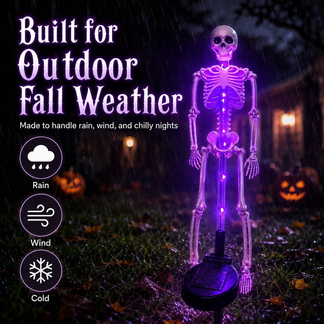 🔥HOT SALE🔥💀 Solar Skeleton Yard Stake