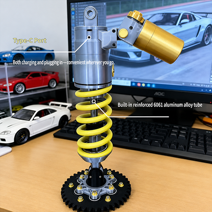 🎁Father's Day Limited Sale🔥Inspired Suspension Shock Absorber Lamp - Adjustable LED Light for Gamers & Car Enthusiasts