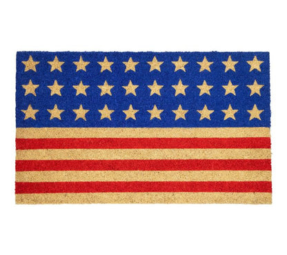 🔥Limited Time 50% Off✨Northlight Americana Stripes Stars Coir Doormat 15.8"x 23.6"