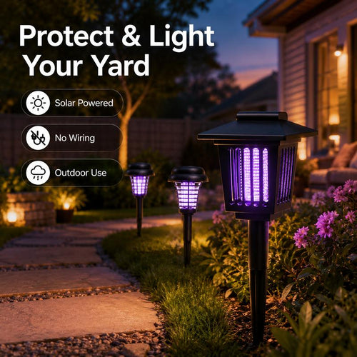 Solar Mosquito Killer Lamp | 3-in-1 Outdoor Light & Bug Zapper