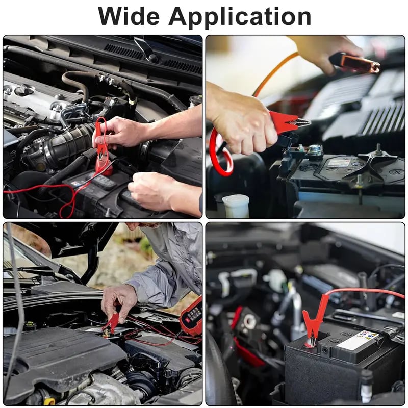 Brand New 2026✨5Pcs Alligator Clips Test Leads Set - 3.3Ft Dual Ended Crocodile Wire Cable,Jumper Wires with Pure Copper Clips,Flexible Copper Cable,for Electrical Testing,Car Repair