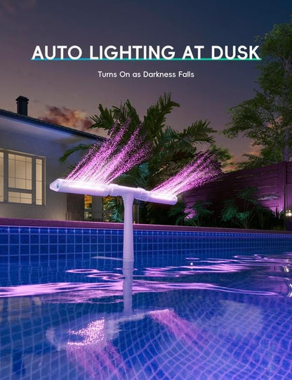 Pool Fountain - Dual Spray Water Fountains for Above Ground/Inground Pools