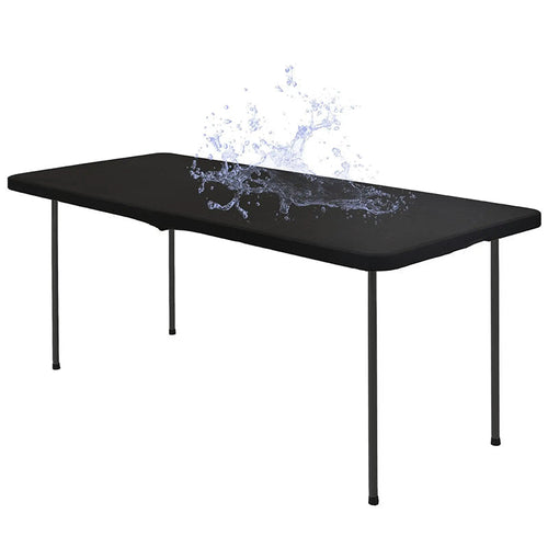 Stretch Fabric Table Top Cap Cover – Elastic Edge, Waterproof & Reusable
