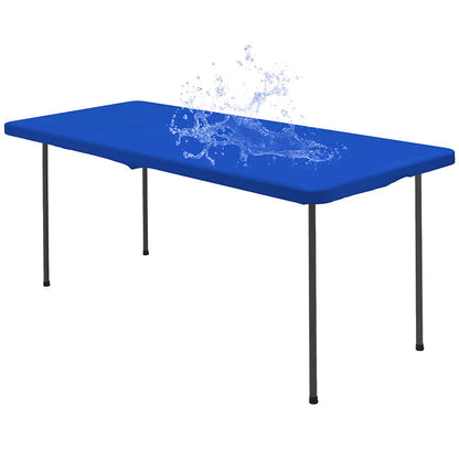 Stretch Fabric Table Top Cap Cover – Elastic Edge, Waterproof & Reusable
