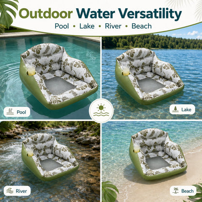 🔥HOT SALE🔥🛋️ 3-in-1 Inflatable Pool Lounge Chair