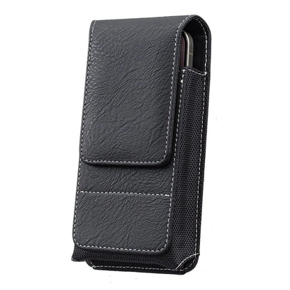 ⚡Big Discount | Waist Belt Cell Phone Pouch 📱 Multi-Pocket Leather Holster with Card Holder
