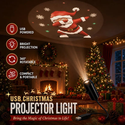 ✨Plug-&-Play HD Christmas Projector – 6 or 10 Festive Scenes