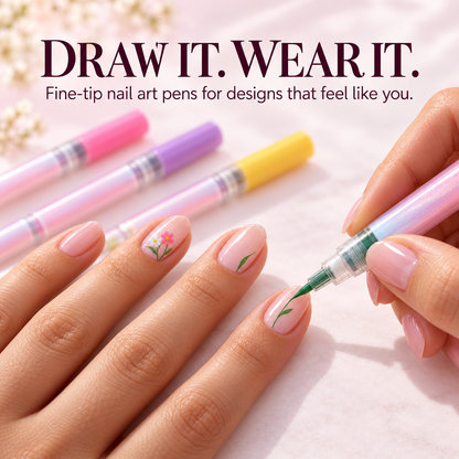 🎨 Nail Art Pens – Color Full Nails & Draw Your Own Designs
