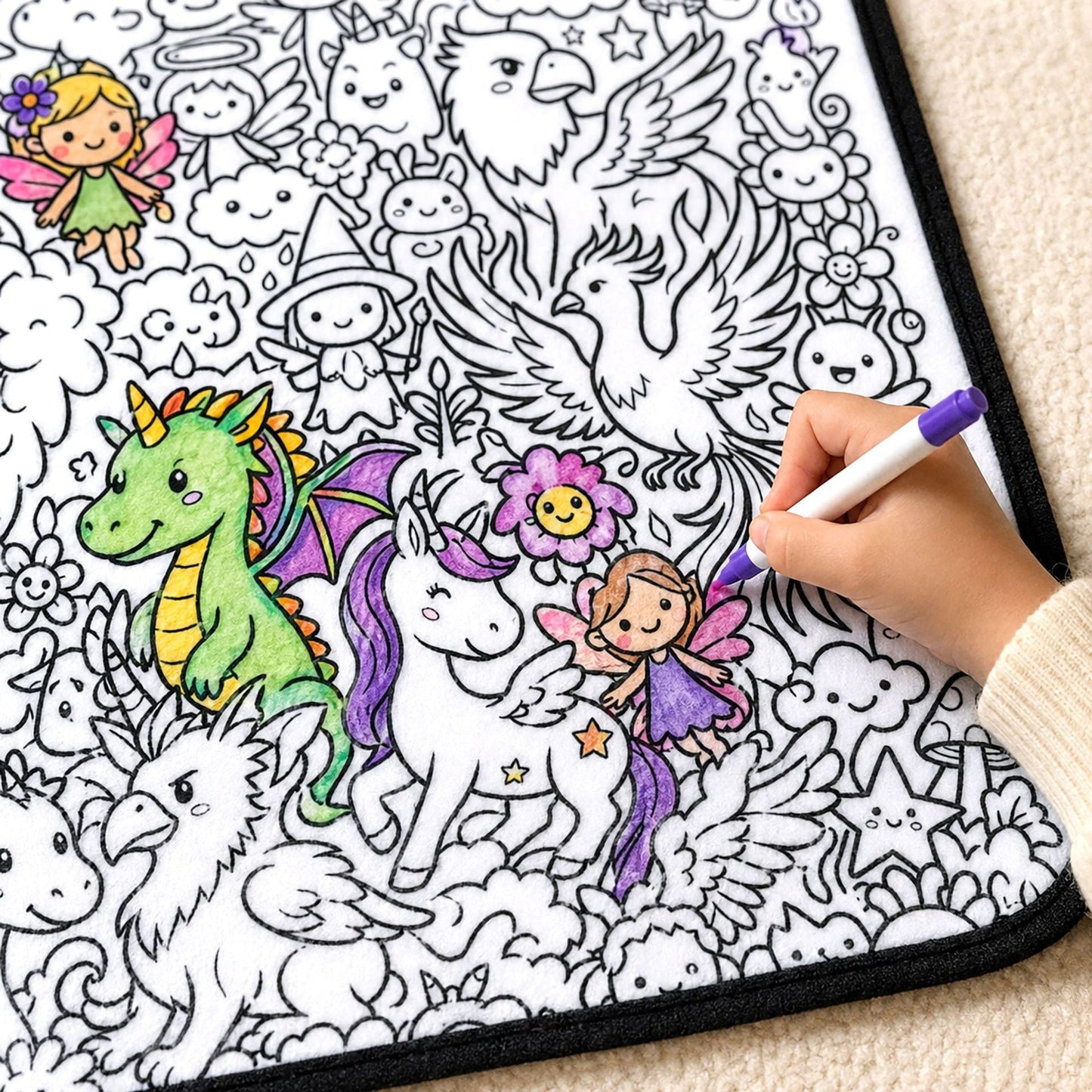 Coloring Blanket🖍️ Color It. Wash It. Repeat It! 🔄✨