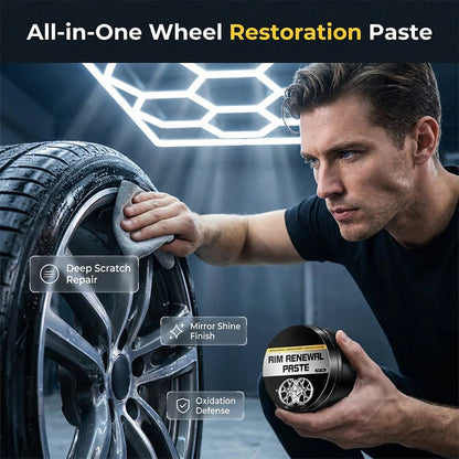 💞50K+ SOLD!✨✨ All-in-One Wheel Restoration Paste – Scratch Removal, Molecular Bonding, Safe for All Alloys 💎