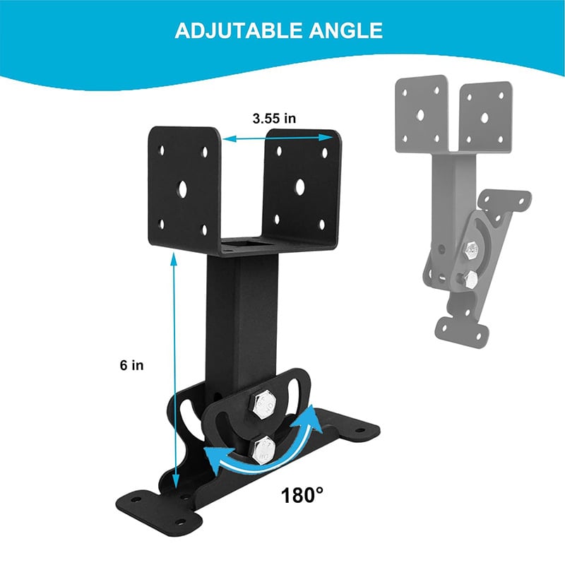 🏗️ Adjustable‑Angle Pergola Roof Riser Brackets | Heavy‑Duty Outdoor Mount Supports