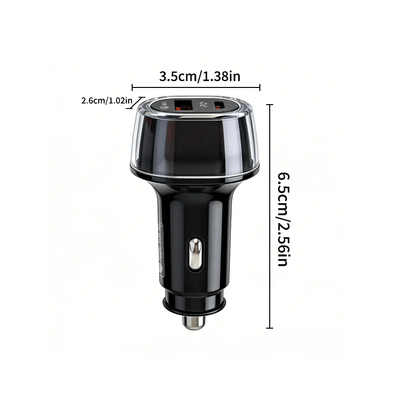 2-in-1 Car Charger & GPS Tracker (30W Fast Charge, USB-C Port)