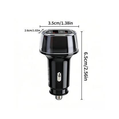 2-in-1 Car Charger & GPS Tracker (30W Fast Charge, USB-C Port)