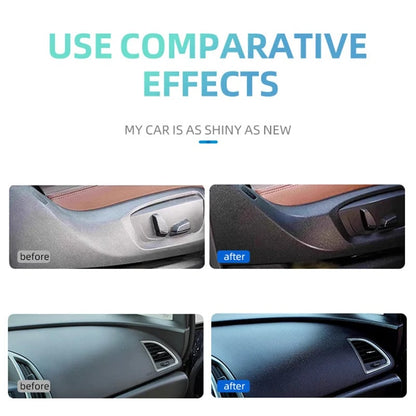🔥 Car Plastic Restorer, Quick Polish for Color Restoration & Protection on Car Panels, Tires & Dashboards, Easy to Use, Long-Lasting Protection, Car Detailing Products 🚗✨