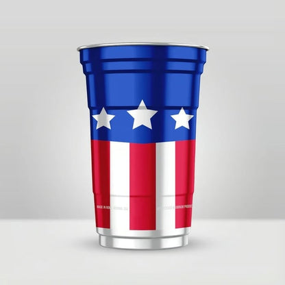 US 250th Anniversary Patriotic Aluminum Party Cups