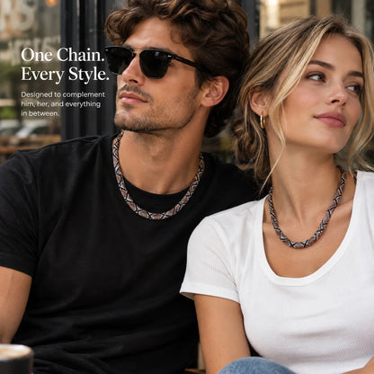 Snake-Inspired Necklace – Bold Statement Jewelry for Men & Women