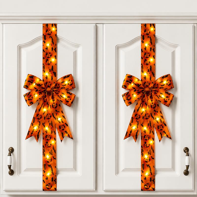 🎃LED Lantern Halloween Bow-2 Pack