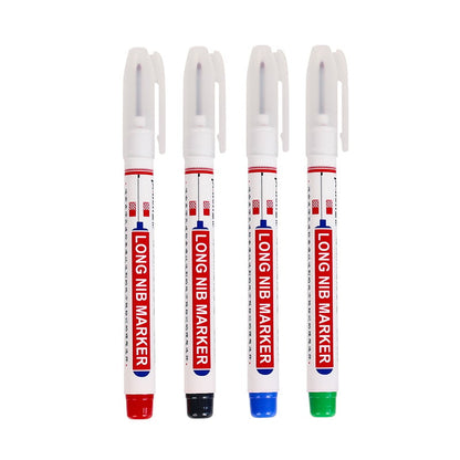 Extended Tip Marker Pen, Quick Dry Ink For Deep Hole Marking🎯
