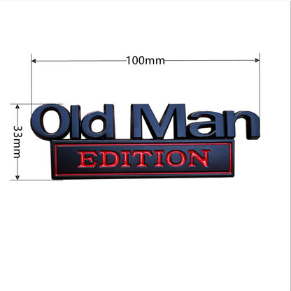 🔥Old Man Edition Car Emblem