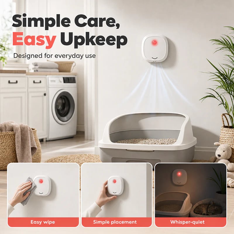 🌬️Say goodbye to unpleasant odors with it! Smart Quiet Pet Odor Eliminator
