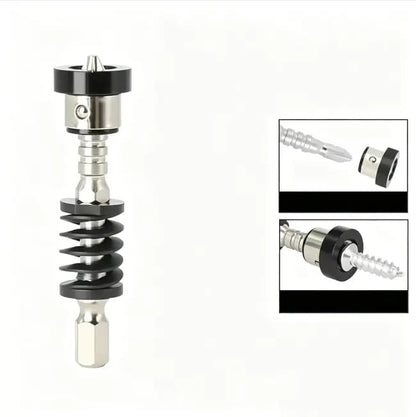 ⚡ 5-Pack Spring-Loaded Magnetic Screwdriver Bits | Quick-Release Positioning Drill Bits