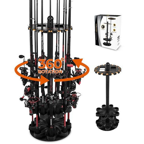 🔥 Fishing Rod Rack With Rotating Base
