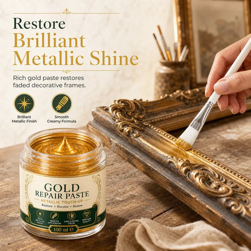 Restore Golden Shine Instantly! Metallic Gold Refinishing Repair Paste