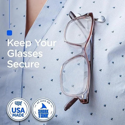 💥Buy 2 get 1 free 🔥Magnetic Eyeglass Holder Stainless Steel Glasses Clip for Shirts & Pockets | Made in the USA with Lifetime Guarantee