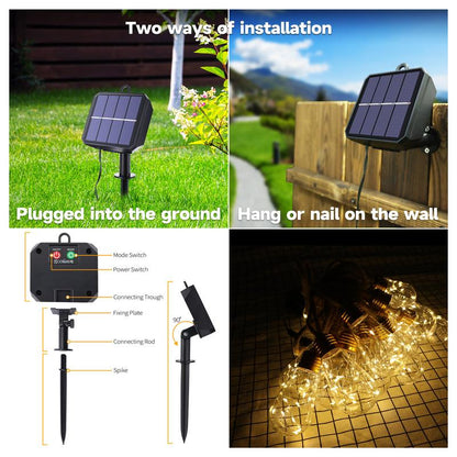 🔥Limited Time 50% Off✨Outdoor backyard solar string lights