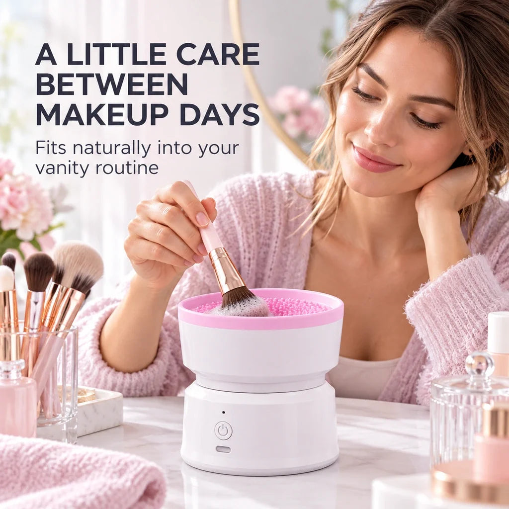 Meritessia Rechargeable Electric Makeup Brush Cleaner