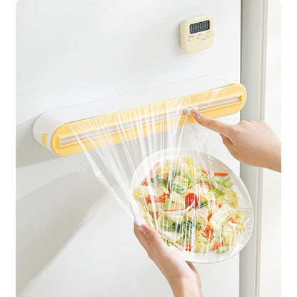🔥 Hot Sale | Magnetic Plastic Wrap Dispenser with Cutter