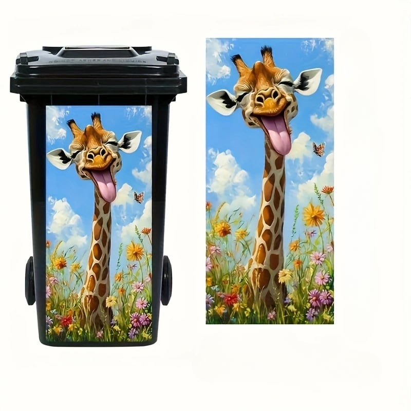 🔥 Animal Floral Print Bin Sticker