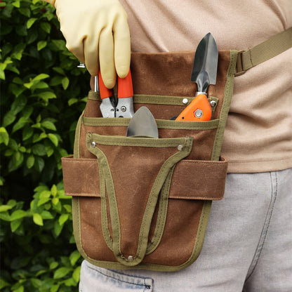 Outdoor gardening tool waist bag hardware storage bag wear-resistant carpenter tool waist bag