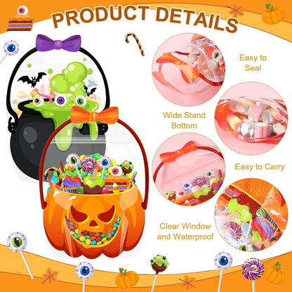 🎃Halloween Goodie Bags Plastic Candy Gift Bags with Handle