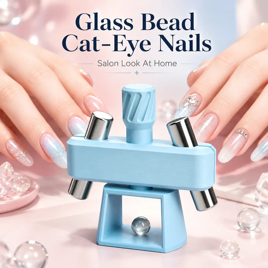 Glass Bead Cat-Eye Nail Magnet Tool | 3D Cat-Eye Manicure Tool
