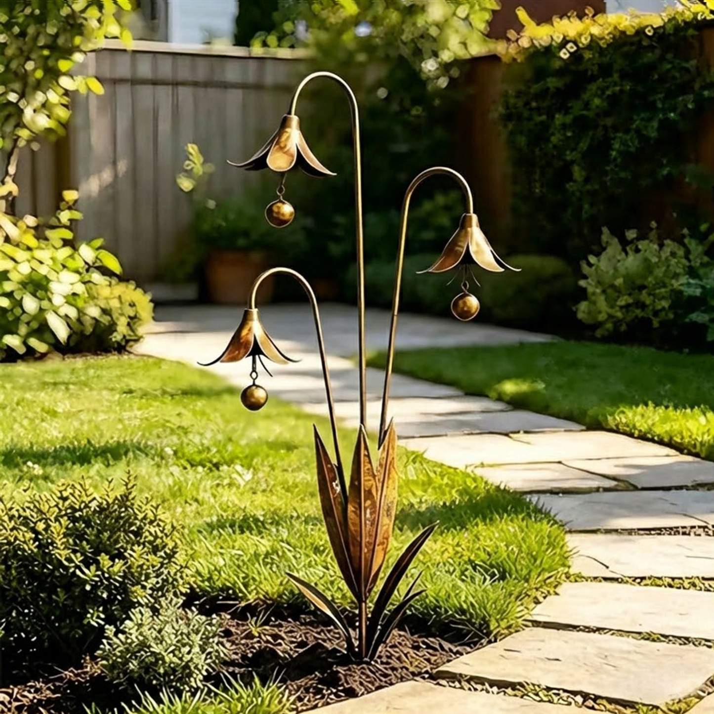 🔥 Limited-Time 50% Off! Blue Bellflower Garden Stakes – A Charming Melody for Your Outdoor Space