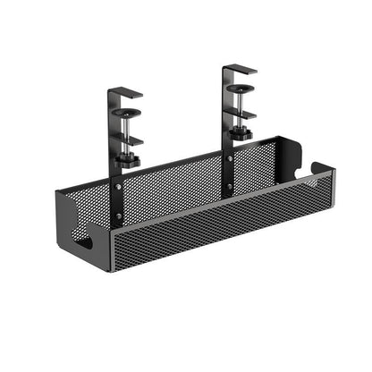 No-Drill Under Desk Cable Organizer – Hide Cables & Power Strips for a Cleaner Workspace