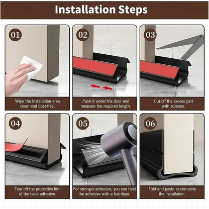 Soundproof Triple Seal Door Draft Stopper