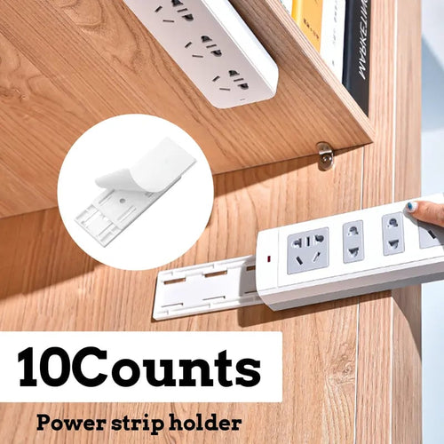 10 Counts Adhesive Punch-Free Socket Holder