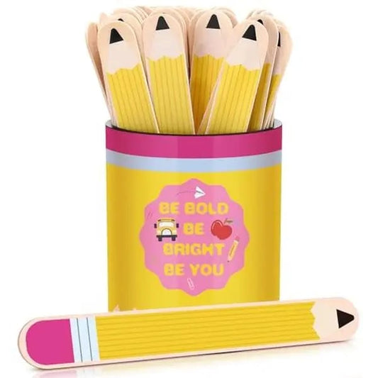 121 Pcs Back to School Teacher Gift Flip Name Sticks Set with Storage Cup