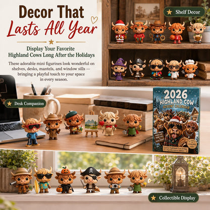 🐂🎁2026 Highland Cow Advent Calendar | Every Day Brings New Surprises(📦Buy 2 Free Shipping)